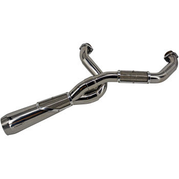 TRASK - 2- INTO -1 BIG SEXY EXHAUST SYSTEM - POLISHED STAINLESS M8