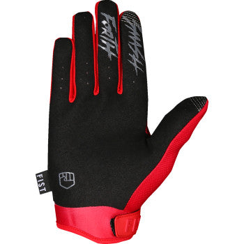 FIST STRAPPED STOCKER GLOVES RED