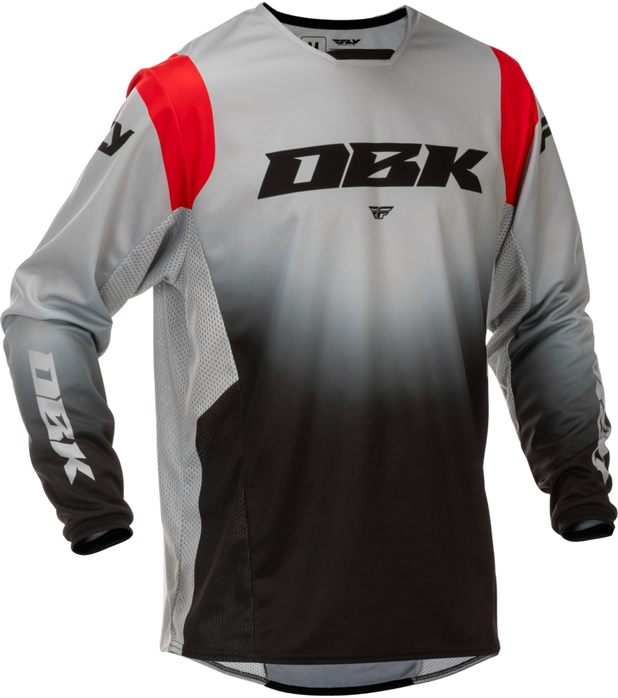 FLY RACING KINETIC DBK JERSEY GREY/BLACK/RED
