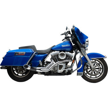 TRASK- 2- INTO -1 UP YOURS EXHAUST SYSTEM - CHROME - TWIN CAM