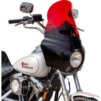 KLOCK WERKS KOLOR FLARE WINDSHIELD ROAD WARRIOR FAIRING - RED 15"