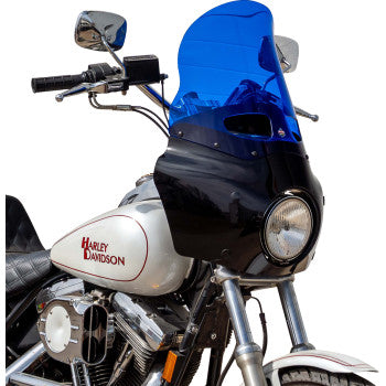 KLOCK WERKS KOLOR FLARE WINDSHIELD ROAD WARRIOR FAIRING - BLUE 15"