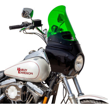 KLOCK WERKS KOLOR FLARE WINDSHIELD ROAD WARRIOR FAIRING - GREEN 15"
