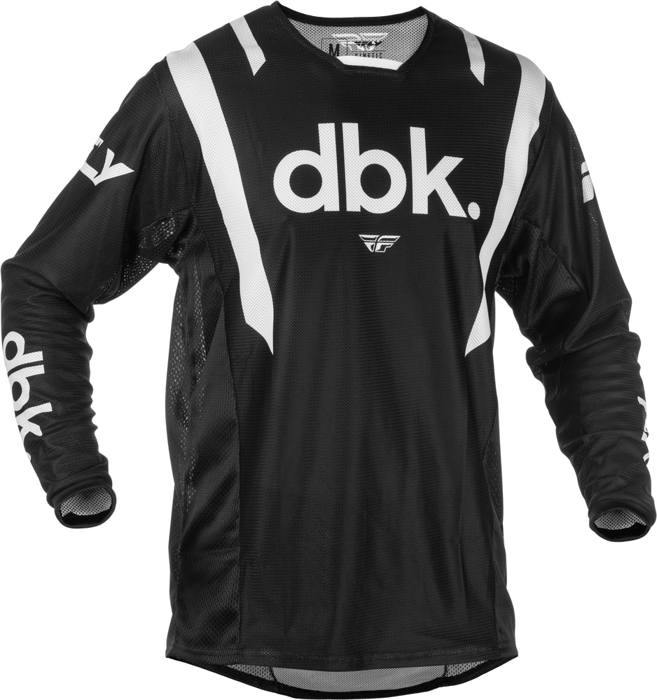 FLY RACING KINETIC DBK JERSEY BLACK/WHITE