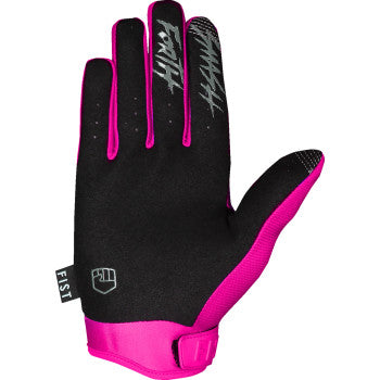 FIST STRAPPED STOCKER GLOVES PINK