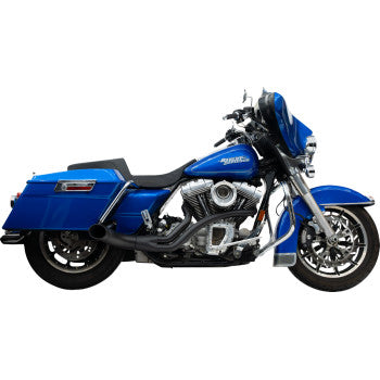 TRASK- 2- INTO -1 UP YOURS EXHAUST SYSTEM - BLACK - TWIN CAM