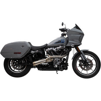 TRASK - 2- INTO -1 BIG SEXY EXHAUST SYSTEM - BRUSHED STAINLESS M8