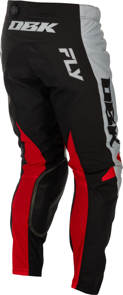 FLY RACING KINETIC DBK PANTS GREY/BLACK/RED