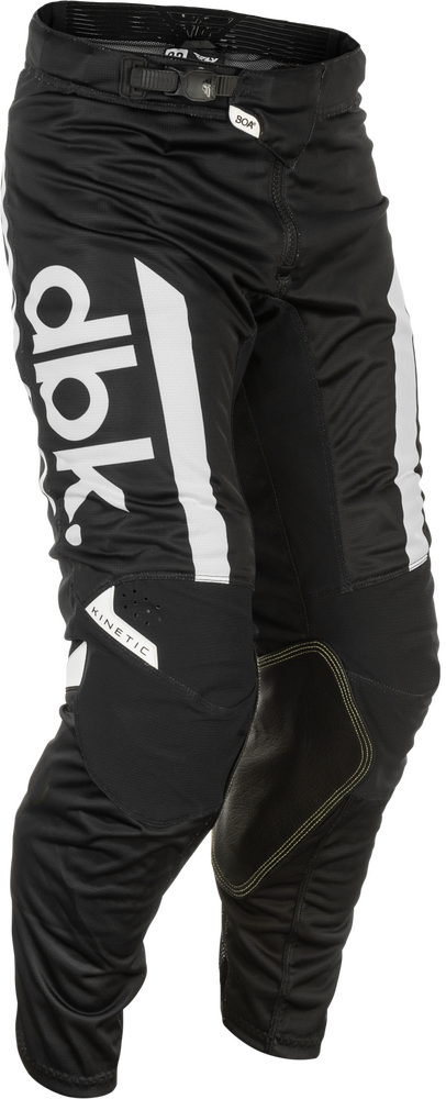 FLY RACING KINETIC DBK PANTS BLACK/WHITE
