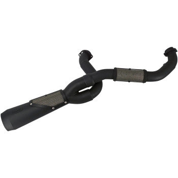 TRASK - 2- INTO -1 BIG SEXY EXHAUST SYSTEM - BLACK STAINLESS M8
